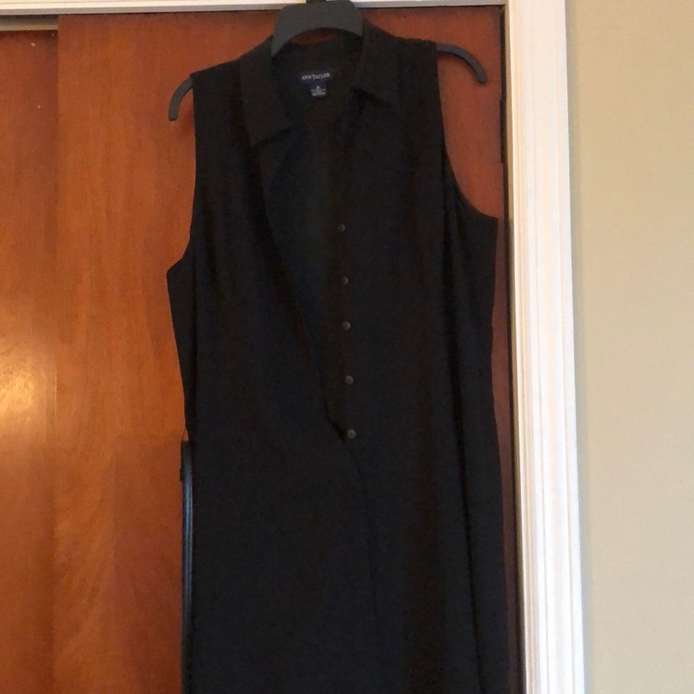 Black business dress with belt